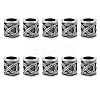 10Pcs Tibetan Style Alloy Dreadlocks Braiding Beads OHAR-DC0001-06B-1