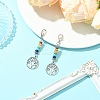 Alloy Tree of Life Pendant Decorations HJEW-JM01383-04-4