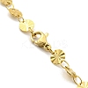 Ion Plating(IP) 304 Stainless Steel Flat Round Link Chain Necklaces NJEW-P285-07G-3