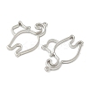 Alloy Open Back Bezel Pendants FIND-L025-02P-2