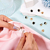10Pcs 1-Hole Alloy Enamel Shank Buttons BUTT-TA0001-37-5