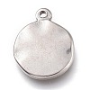 304 Stainless Steel Coin Pendants STAS-Z017-02P-2
