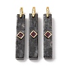 Natural Labradorite Pendants GG-CBA51ED-01G-01-1