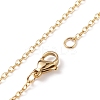 Natural Obsidian & Pearl Braided Cross Pendant Necklace NJEW-JN03920-05-7