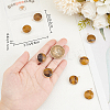 10Pcs Natural Tiger Eye Pendants G-BBC0001-37C-3
