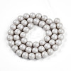 Baking Paint Pearlized Glass Pearl Bead Strands HY-N002-8mm-B05-3