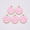 Alloy Enamel Pendants LS-X-ENAM-S124-01B-09K-2