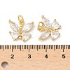 Brass with Cubic Zirconia Pendants KK-Q068-05G-3