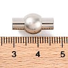 Tarnish Resistant 304 Stainless Steel Magnetic Clasps with Glue-in Ends STAS-E049-19-3