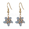 5 Pairs 5 Color Lampwork Starfish Dangle Earrings EJEW-JE05443-S-3