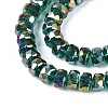 Electroplate Transparent Glass Beads Strands X-EGLA-N022-04A-D10-3