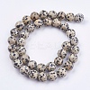 Natural Dalmatian Jasper Stone Bead Strands X-G-R193-14-10mm-2