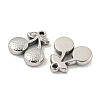 Non-Tarnish 304 Stainless Steel Pendants STAS-P356-09P-2