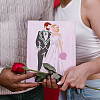 1 Set Wedding Theme PET Hollow Out Drawing Painting Stencils DIY-MA0004-94-3