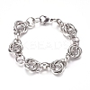 304 Stainless Steel Chain Bracelets BJEW-L661-04P-1