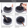 2Pcs 2 Style Stone Calligraphy Inkstone and Rectangle Inker AJEW-PH0003-52-7