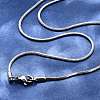 Tarnish Resistant 304 Stainless Steel Snake Chain Necklace Making STAS-P045-19P-1