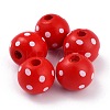 Dyed Natural Wooden Beads LS-WOOD-O005-01G-1