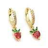 Rack Plating Brass Micro Pave Cubic Zirconia Huggie Hoop Earrings LS-EJEW-F278-11G-1