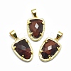 Natural Tiger Eye Pendants G-O176B-14G-1