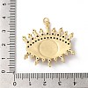 Rack Plating Brass Cubic Zirconia Pendants KK-G504-19G-01-3