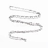Non-Tarnish 201 Stainless Steel Dolphin & Oval Link Chains STAS-N092-110-3