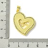 Mother's Day Brass Micro Pave Clear Cubic Zirconia Pendants KK-H472-13G-01-3
