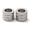 Non-Tarnish 202 Stainless Steel European Beads STAS-A081-06P-2