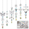 DIY Butterfly Hanging Suncatcher Making Kits DIY-SC0030-69-1