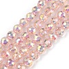 Electroplate Glass Beads Strands EGLA-B013-01A-AB04-1