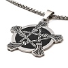 Non-Tarnish 201 Stainless Steel Pendant Necklaces LS-NJEW-B095-03-1