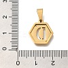 304 Stainless Steel Charms STAS-H227-01G-D-3