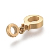Ion Plating(IP) 304 Stainless Steel Charms STAS-F259-030G-2