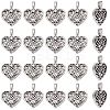 80Pcs Tibetan Style Alloy Pendants FIND-SP0004-61-6