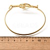 201 Stainless Steel Flat Round Link Bangles for Women LS-BJEW-R014-01G-03-5