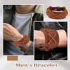 1Pc Cowhide Leather Cord Bracelets for Men BJEW-LP0001-18-4