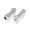 Tibetan Style Alloy End Caps TIBE-T016-05AS-2