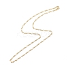 Brass Figaro Chains Necklace for Women X-NJEW-P265-28G-2