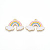 Alloy Enamel Pendants ENAM-S126-086-01-NR-1