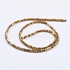 Electroplate Non-Magnetic Synthetic Hematite Beads Strands G-F562-S07-2