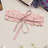 Imitation Leather Flower Lace Wide Chain Belts AJEW-WH20077-032C-4