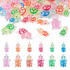 48Pcs 12 Styles Luminous Resin Pendants JACR-TA0001-02-2