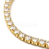 Clear Cubic Zirconia Tennis Bracelet X-BJEW-A132-02G-2