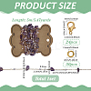 DIY Handmade Brass & Natural Amethyst Chips Beaded Chains Necklaces/Bracelets Making Kits DIY-FG0006-70A-2