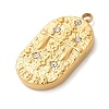 304 Stainless Steel Pendants STAS-F349-03G-10-2