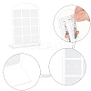   10Pcs L-shape PVC Jewelry Storage Holder Stand ODIS-PH0001-35B-6