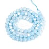 Anti-Tarnish Electroplate Glass Beads Strands GLAA-T025-6mm-14C-3