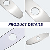Oval Stainless Steel Faucet Hole Covers STAS-WH20001-18C-P-5