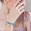 DIY European Style Bracelet Kits. including Alloy & Resin European Beads DIY-YW0012-11A-7