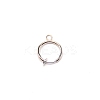 Brass Clip-on Hoop Earring Findings KK-WH0047-02D-1